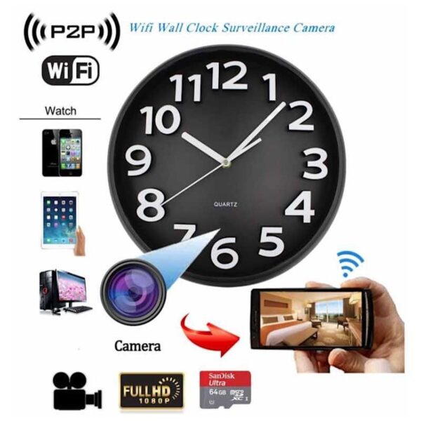 Wall clock camera